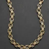 Antique 1800s 14k Gold Fill Handmade Venetian Box Chain Necklace