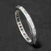 Antique 1910s Platinum & Diamond Band Ring