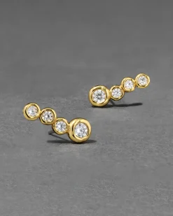 Asterales Gold Bar Earring