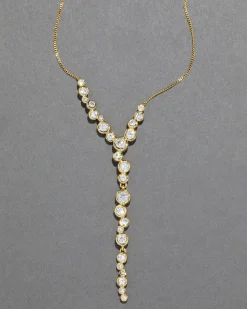 Asterales Gold Cascading Necklace