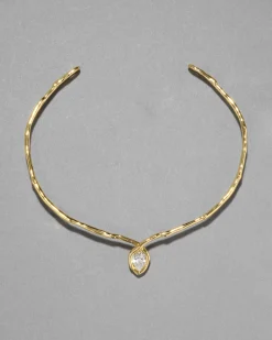 Asterales Gold Floating Collar Necklace
