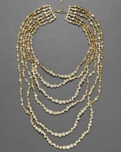 Asterales Gold Multi Layered Necklace