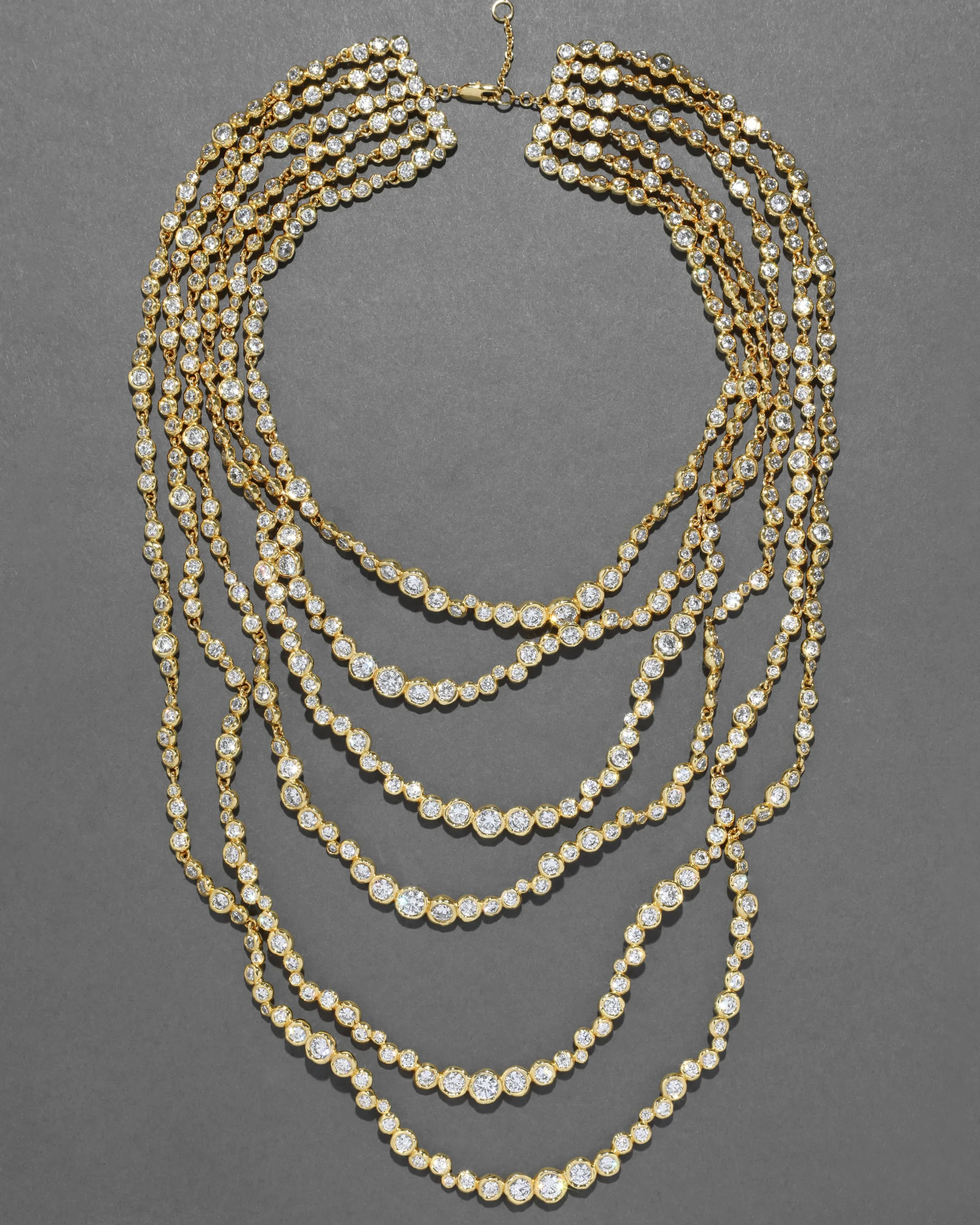 Asterales Gold Multi Layered Necklace