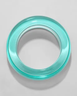 Bonbon Lucite Wide Bangle Bracelet- Horizon