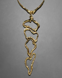 Brut Gold Cascade Collar Necklace