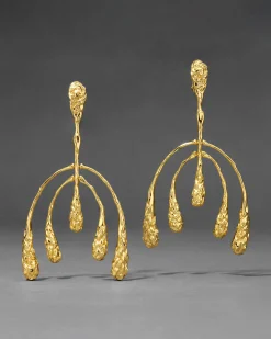 Brut Gold Large Mobile Earring