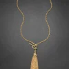 Brut Gold Long Tassel Necklace