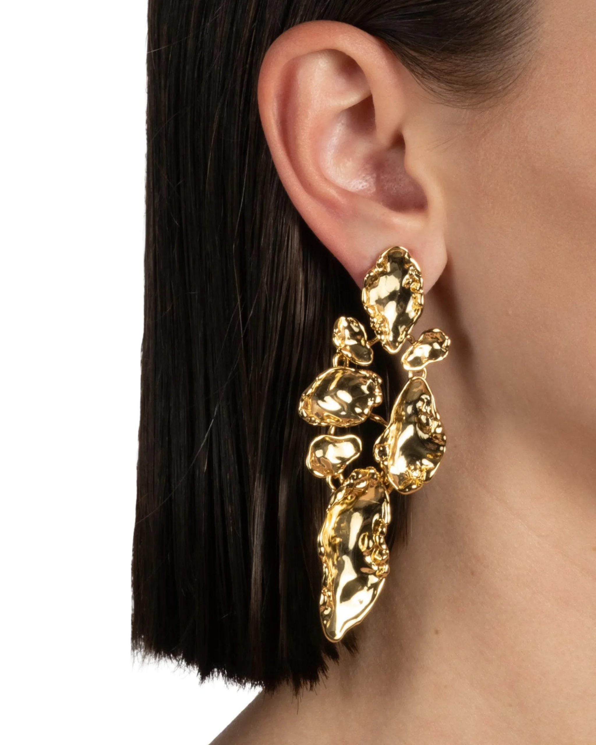 Brut Gold Mosaic Earring