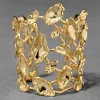 Brut Gold Mosaic Wide Cuff Bracelet