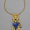 Brut Lion Lapis Necklace