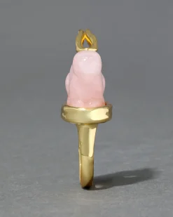 Bunny Rose Quartz Ring