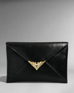Envelope Clutch- Black
