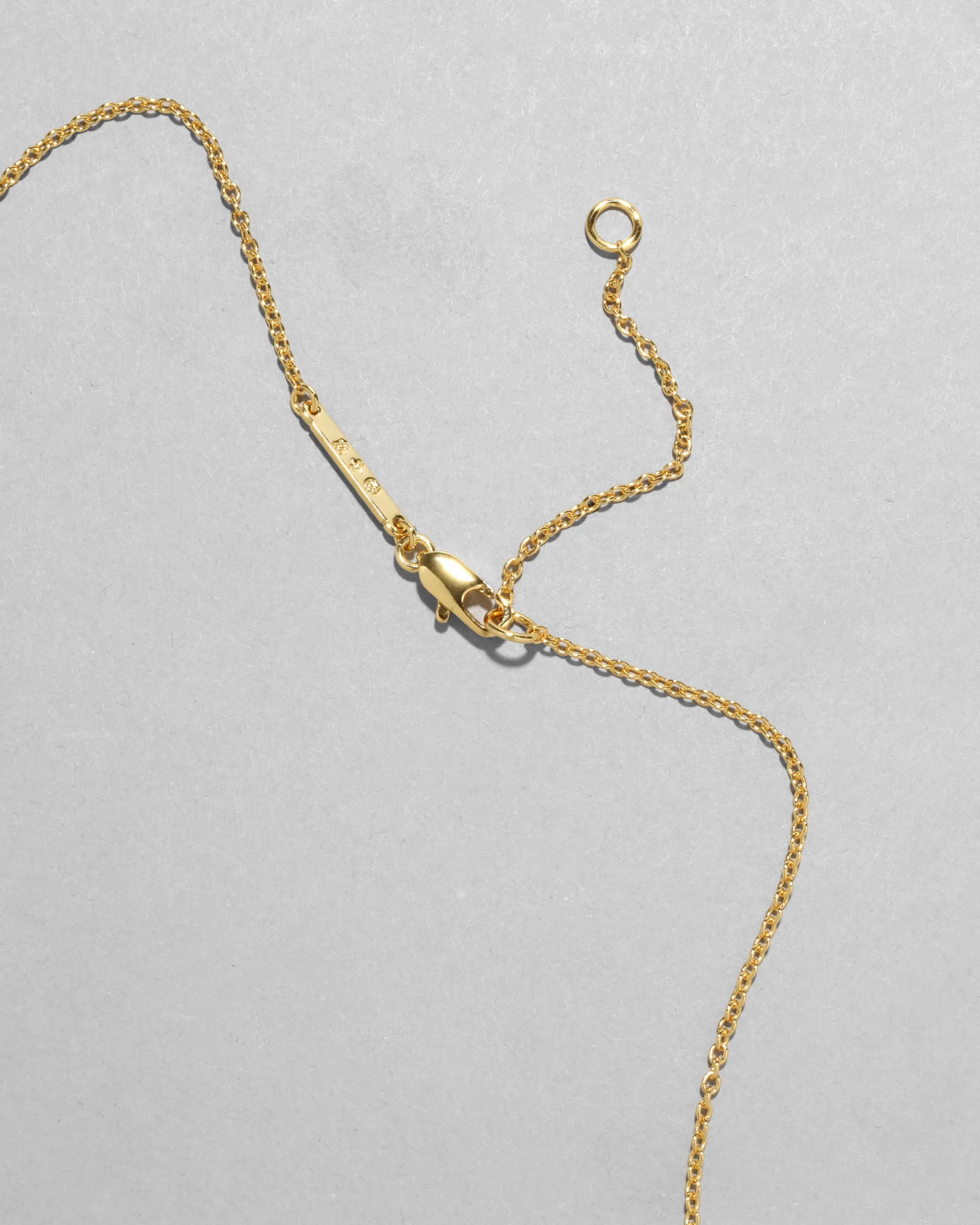 Gold Capped Crescent Necklace- Metallic Sky