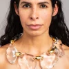 Liquid Lucite Pebble Necklace