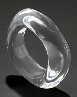 Liquid Lucite Wavy Bangle Bracelet