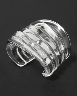 Liquid Lucite Wide Ripple Cuff