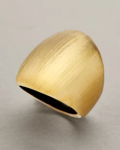 Lucite Block Ring- Gold