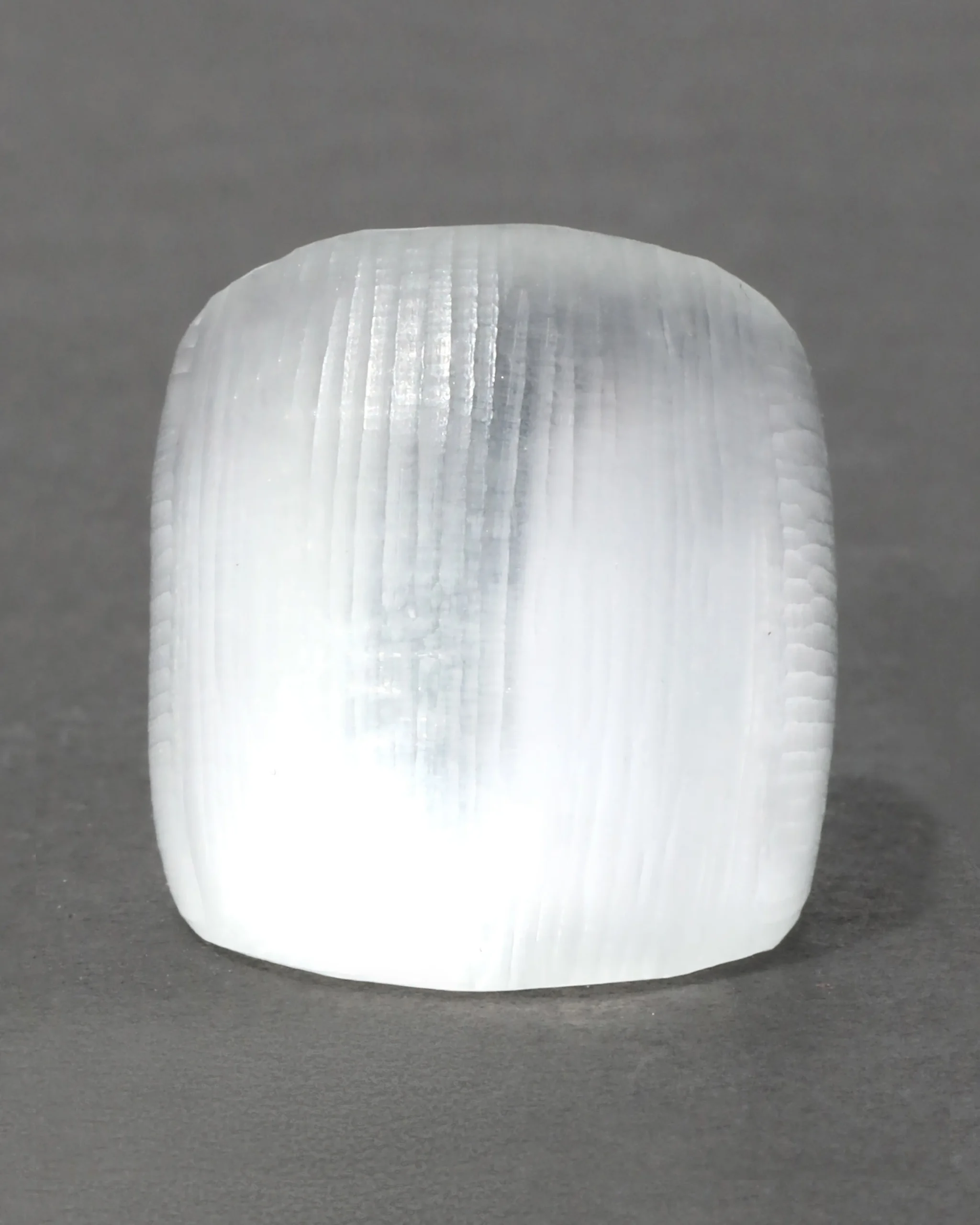 Lucite Block Ring- Silver