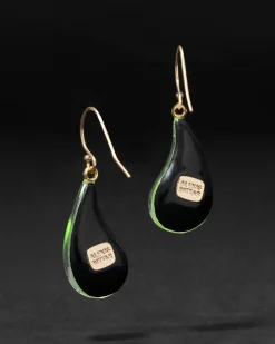 Lucite Dewdrop Earring- Fluorescent Yellow