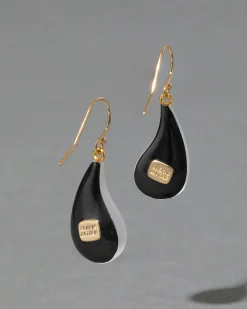 Lucite Dewdrop Earring- Silver