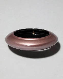 Lucite Saucer Bangle Bracelet- Dusty Rose