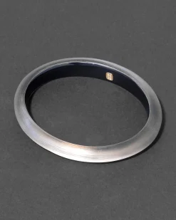 Lucite Skinny Bangle Bracelet- Warm Grey