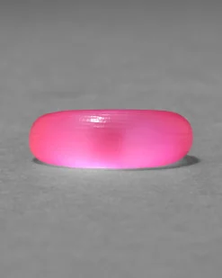 Lucite Tapered Ring- Neon Pink