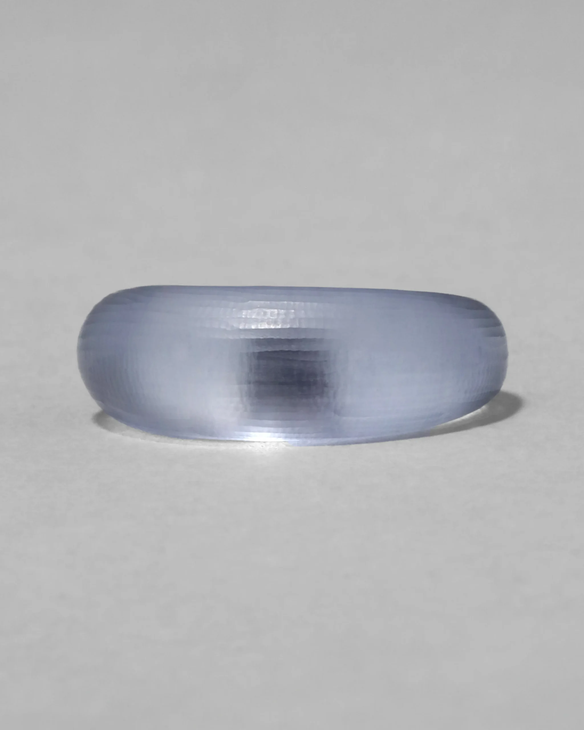 Lucite Tapered Ring- Steel Blue