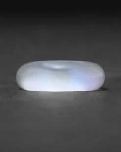 Lucite Tapered Ring- White Opal