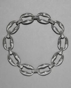Molten Silver Link Necklace