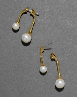 Perla Front Back Post Earring