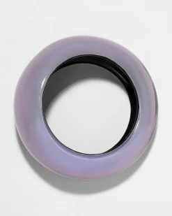 Puffy Lucite Tapered Bangle Bracelet- Aurora