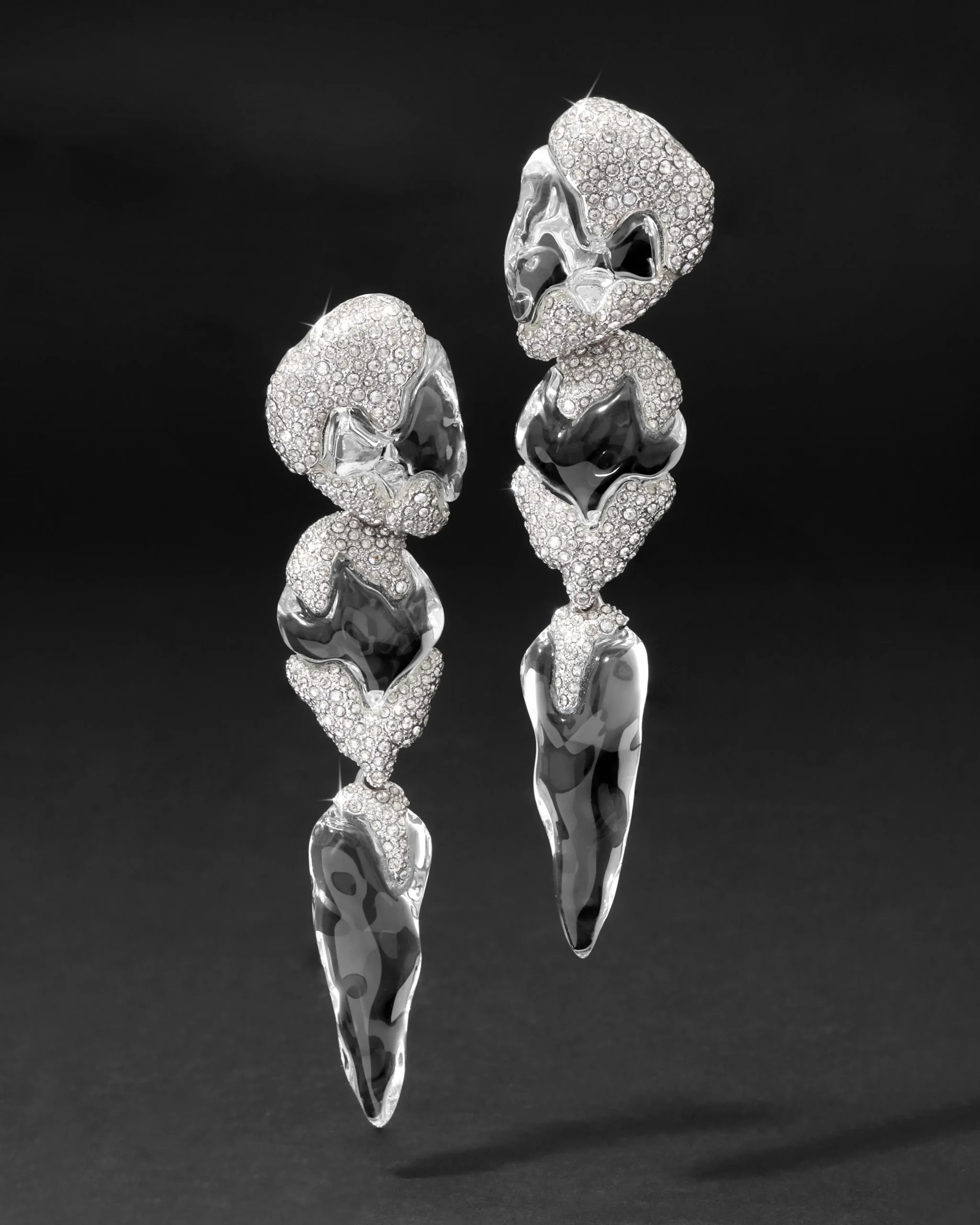 Silverlake Lucite Large Clip Earring