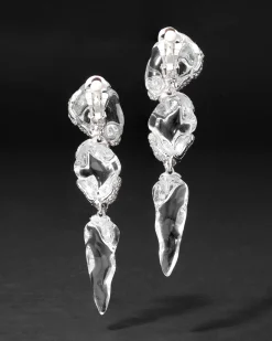 Silverlake Lucite Large Clip Earring