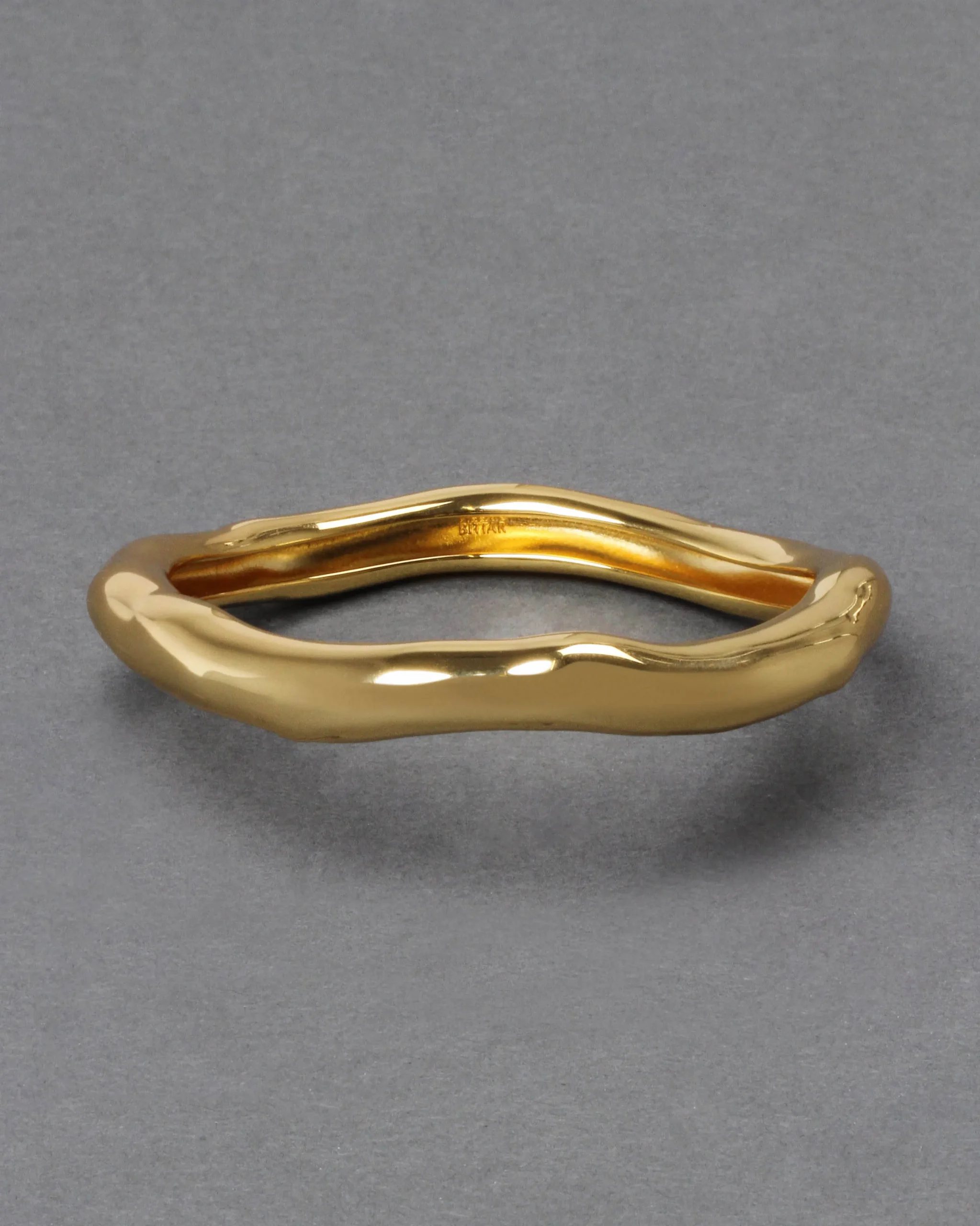Small Molten Bangle Bracelet- Gold