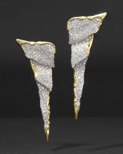 Solanales Crystal Cascade Post Earring