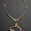 Solanales Crystal Modernist Collar Necklace