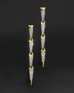 Solanales Crystal Spear Linear Earring