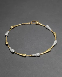 Solanales Crystal Teardrop Riviera Necklace