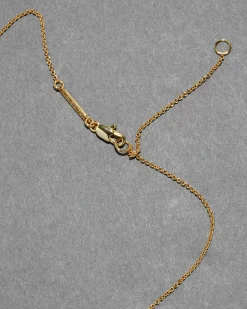Solanales Gold Crystal Orbit Necklace