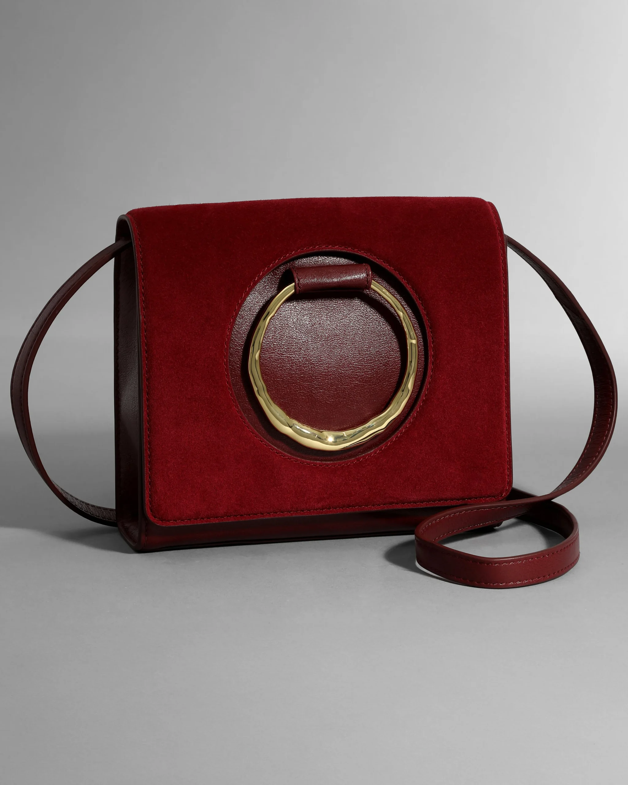 The Hunter Convertible Crossbody Bag- Burgundy