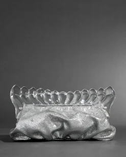 The Pouf Clutch- Silver