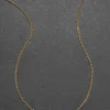 Vintage 9k Gold Foxtail Chain Necklace