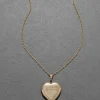 Vintage 1930s 14k Gold Fill Engraved Heart Locket Necklace